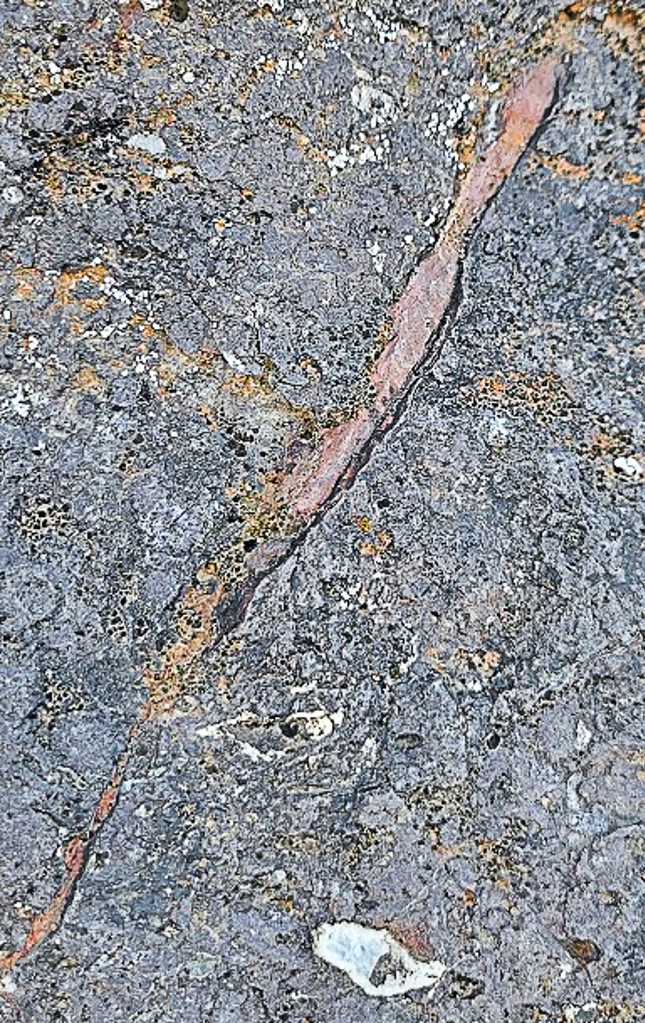 Mineralization shown in rocks at Picacho Peak